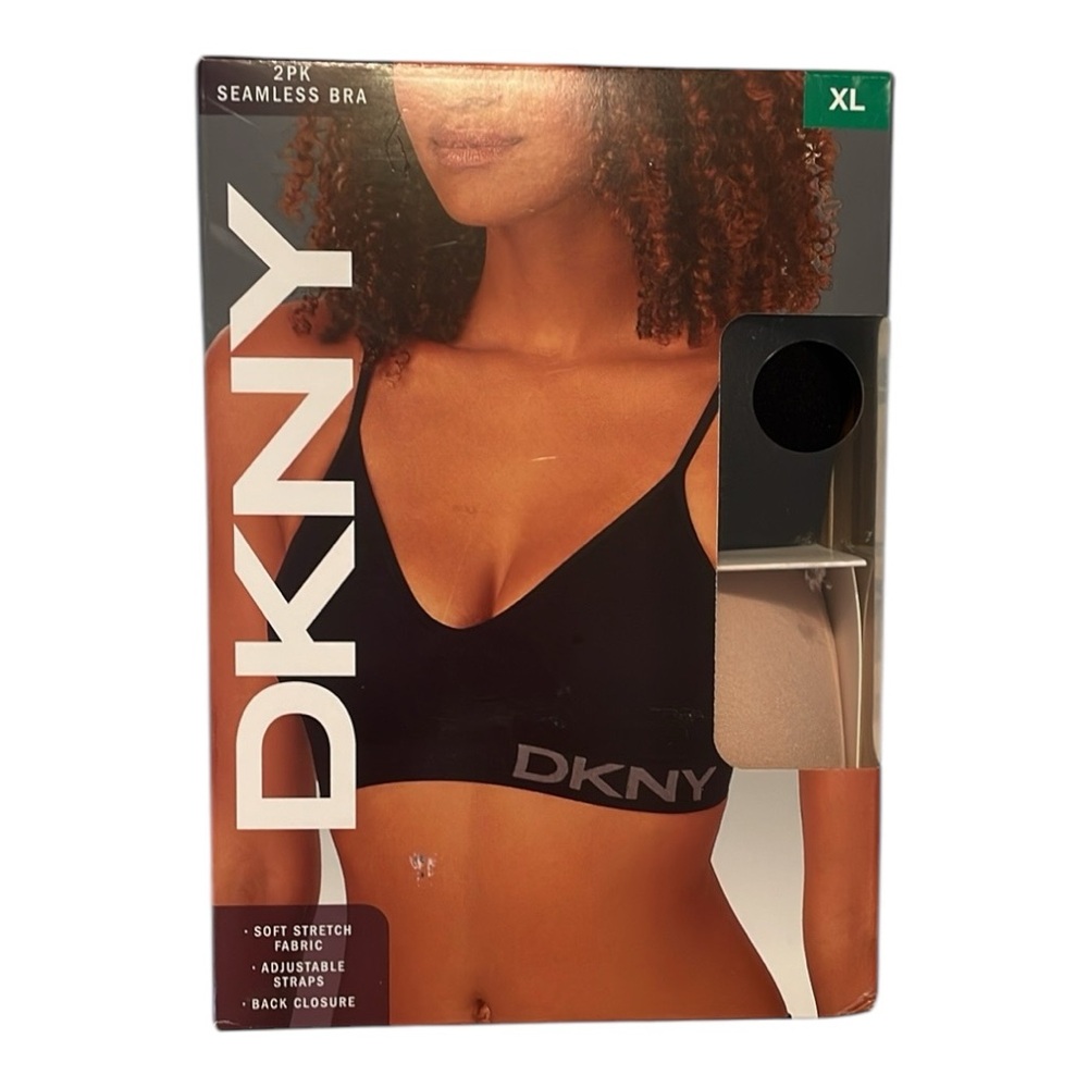 ♥️DKNY♥️ Black Seamless Bra 2-Pack size (XL)